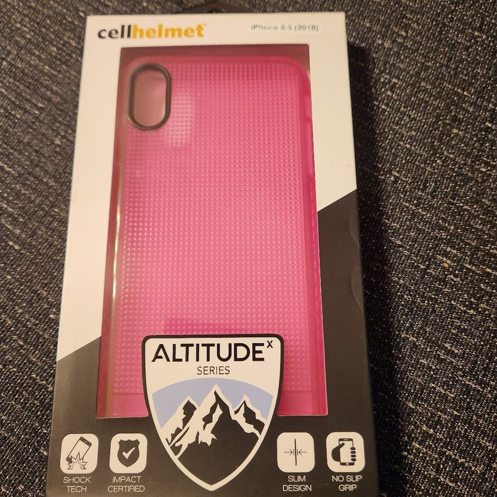 Cellhelmot Altitude Iphone 6.5 (2018) Pink Slim Design No Slip Grip